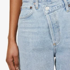 AGOLDE Criss Cross Straight-leg High-rise Organic-cotton Jeans -Outlet Pique Style Store R03911682 DIMENSION ALT04