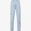 AGOLDE Criss Cross Straight-leg High-rise Organic-cotton Jeans