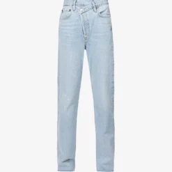 AGOLDE Criss Cross Straight-leg High-rise Organic-cotton Jeans