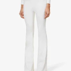 Spanx Skinny Flare High-rise Stretch-denim Jeans -Outlet Pique Style Store R03912143 WHITE ALT02