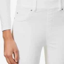 Spanx Skinny Flare High-rise Stretch-denim Jeans -Outlet Pique Style Store R03912143 WHITE ALT04