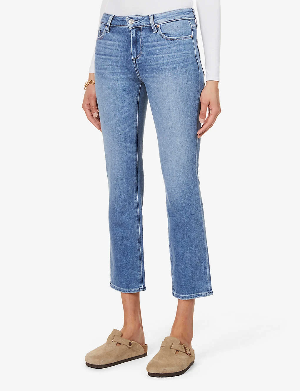 Paige Amber Cropped Mid-rise Stretch-denim Jeans 3 Paige Amber Cropped Mid-rise Stretch-denim Jeans - Image 3
