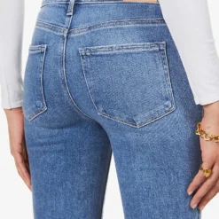 Paige Amber Cropped Mid-rise Stretch-denim Jeans 12 Paige Amber Cropped Mid-rise Stretch-denim Jeans -Outlet Pique Style Store R03913278 SEAWATERDISTRESSED ALT05