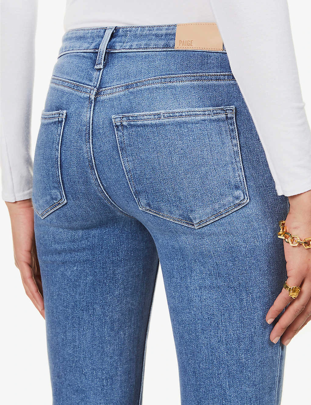Paige Amber Cropped Mid-rise Stretch-denim Jeans 6 Paige Amber Cropped Mid-rise Stretch-denim Jeans - Image 6