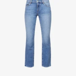 Paige Amber Cropped Mid-rise Stretch-denim Jeans