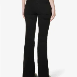 FRAME Le High Flare Flared High-rise Stretch-denim Jeans -Outlet Pique Style Store R03914765 FILMNOIR ALT03