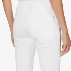 FRAME Le Crop Mini Boot Boot-cut Mid-rise Jeans -Outlet Pique Style Store R03914766 BLANC ALT04