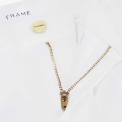 FRAME Le Crop Mini Boot Boot-cut Mid-rise Jeans -Outlet Pique Style Store R03914766 BLANC ALT06