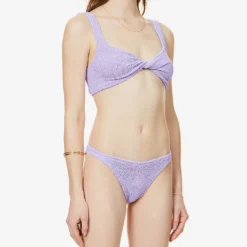 Juno Knotted Crinkled Bikini -Outlet Pique Style Store R03916774 LILAC ALT02