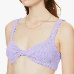 Juno Knotted Crinkled Bikini -Outlet Pique Style Store R03916774 LILAC ALT04