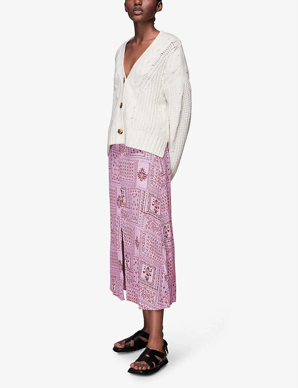 Whistles Bandana-print Woven Midi Skirt 2 Whistles Bandana-print Woven Midi Skirt - Image 2