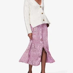 Whistles Bandana-print Woven Midi Skirt 7 Whistles Bandana-print Woven Midi Skirt -Outlet Pique Style Store R03918367 MULTICOLOURED ALT02