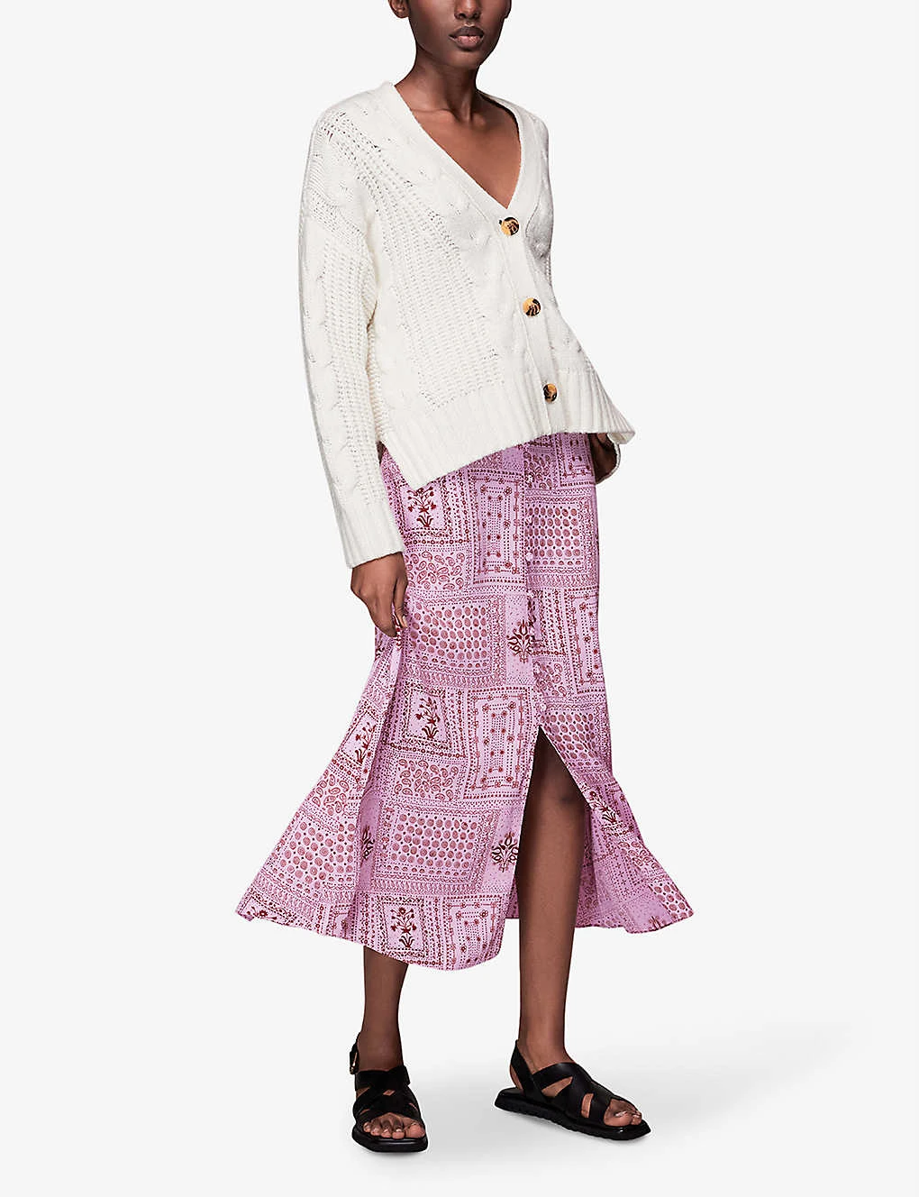 Whistles Bandana-print Woven Midi Skirt 3 Whistles Bandana-print Woven Midi Skirt - Image 3