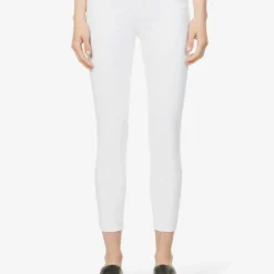 Paige Hoxton Cropped Skinny-leg High-rise Stretch-denim Jeans -Outlet Pique Style Store R03920984 CRISPWHITE ALT02
