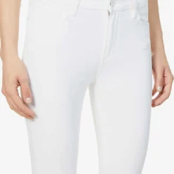 Paige Hoxton Cropped Skinny-leg High-rise Stretch-denim Jeans -Outlet Pique Style Store R03920984 CRISPWHITE ALT04