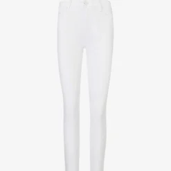 Paige Hoxton Cropped Skinny-leg High-rise Stretch-denim Jeans