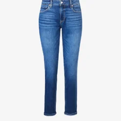 Paige Brigitte Straight-leg Mid-rise Stretch-denim Jeans