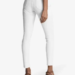 Reiss Lux Branded Skinny Mid-rise Stretch-denim Jeans -Outlet Pique Style Store R03924807 WHITE ALT03