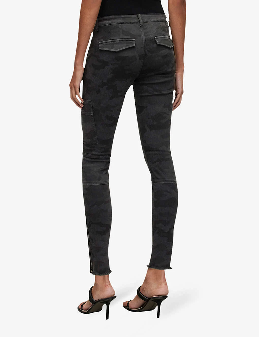 AllSaints Duran Camouflage-print Stretch-denim Skinny Jeans 4 AllSaints Duran Camouflage-print Stretch-denim Skinny Jeans - Image 4