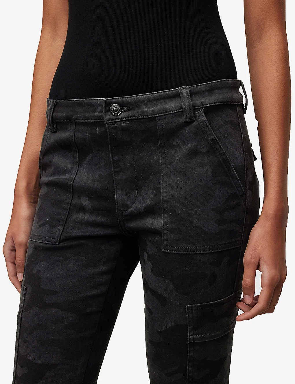 AllSaints Duran Camouflage-print Stretch-denim Skinny Jeans 5 AllSaints Duran Camouflage-print Stretch-denim Skinny Jeans - Image 5