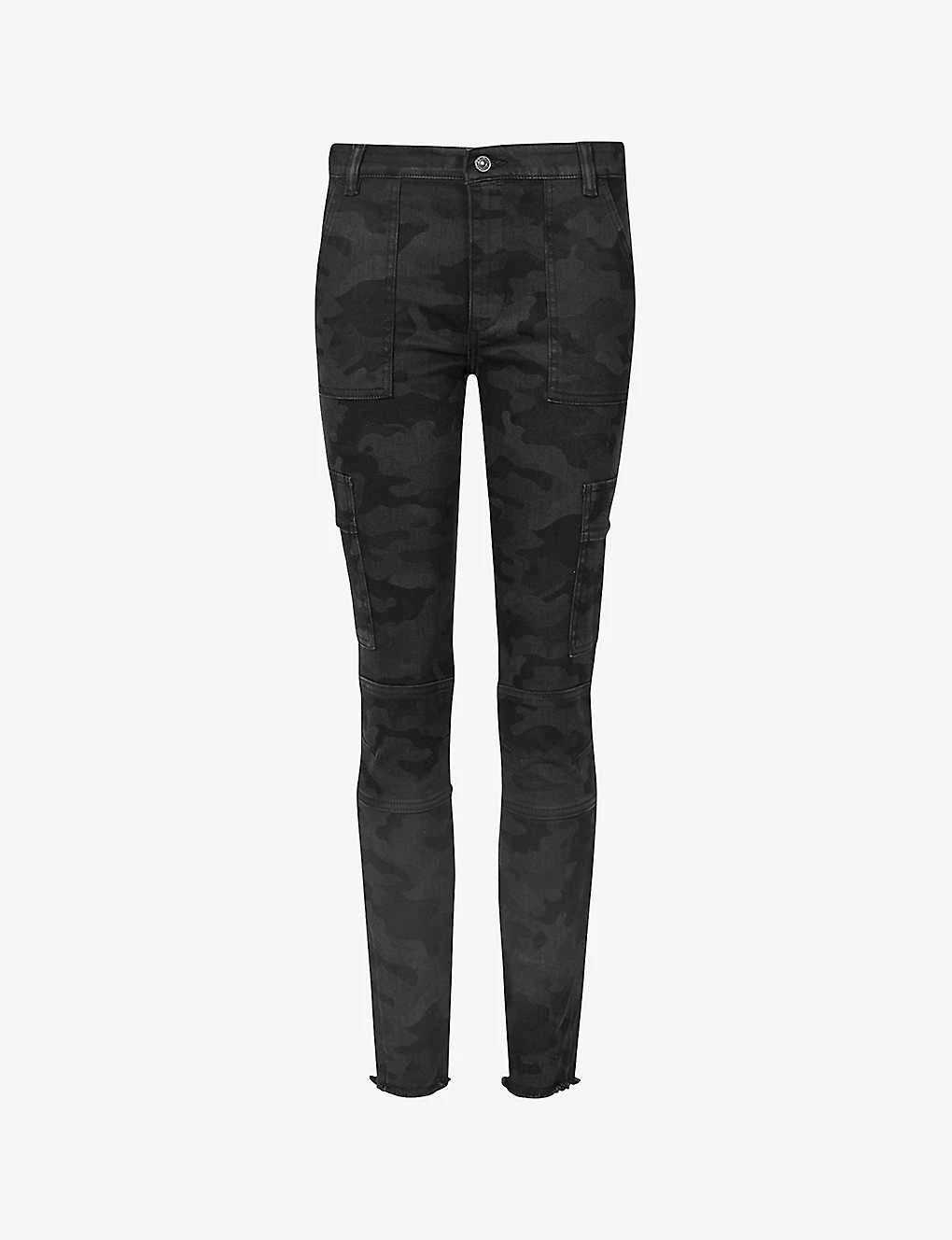 AllSaints Duran Camouflage-print Stretch-denim Skinny Jeans 1 AllSaints Duran Camouflage-print Stretch-denim Skinny Jeans