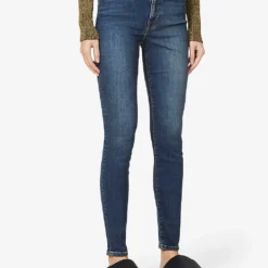 GOOD AMERICAN Good Legs Slim-fit High-rise Organic-cotton-blend Denim Jeans 9 GOOD AMERICAN Good Legs Slim-fit High-rise Organic-cotton-blend Denim Jeans -Outlet Pique Style Store R03930104 BLUE609 ALT02