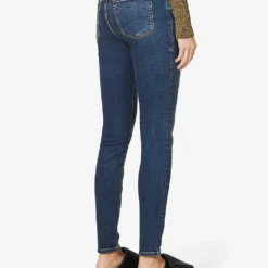 GOOD AMERICAN Good Legs Slim-fit High-rise Organic-cotton-blend Denim Jeans 10 GOOD AMERICAN Good Legs Slim-fit High-rise Organic-cotton-blend Denim Jeans -Outlet Pique Style Store R03930104 BLUE609 ALT03