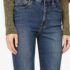 GOOD AMERICAN Good Legs Slim-fit High-rise Organic-cotton-blend Denim Jeans 11 GOOD AMERICAN Good Legs Slim-fit High-rise Organic-cotton-blend Denim Jeans -Outlet Pique Style Store R03930104 BLUE609 ALT04