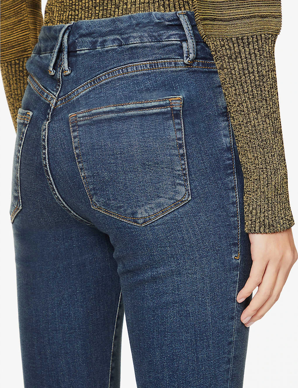 GOOD AMERICAN Good Legs Slim-fit High-rise Organic-cotton-blend Denim Jeans 6 GOOD AMERICAN Good Legs Slim-fit High-rise Organic-cotton-blend Denim Jeans - Image 6