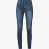 GOOD AMERICAN Good Legs Slim-fit High-rise Organic-cotton-blend Denim Jeans