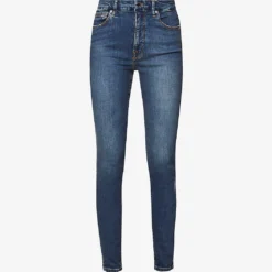 GOOD AMERICAN Good Legs Slim-fit High-rise Organic-cotton-blend Denim Jeans