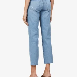 GOOD AMERICAN Good Straight Straight-leg High-rise Stretch-denim Jeans -Outlet Pique Style Store R03930107 BLUE449 ALT03