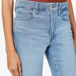 GOOD AMERICAN Good Straight Straight-leg High-rise Stretch-denim Jeans -Outlet Pique Style Store R03930107 BLUE449 ALT04