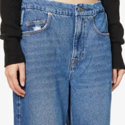 GOOD AMERICAN Good ‘90s Straight-leg High-rise Cotton-blend Denim Jeans -Outlet Pique Style Store R03930108 BLUE541 ALT04