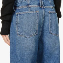 GOOD AMERICAN Good ‘90s Straight-leg High-rise Cotton-blend Denim Jeans -Outlet Pique Style Store R03930108 BLUE541 ALT05