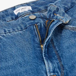 GOOD AMERICAN Good ‘90s Straight-leg High-rise Cotton-blend Denim Jeans -Outlet Pique Style Store R03930108 BLUE541 ALT06