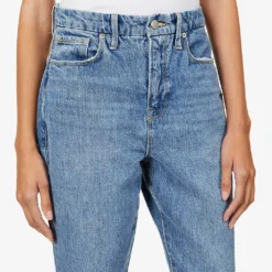GOOD AMERICAN Good Boy Tapered High-rise Jeans -Outlet Pique Style Store R03930109 BLUE941 ALT04