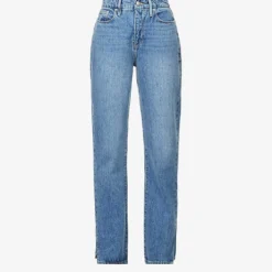 GOOD AMERICAN Good Boy Tapered High-rise Jeans