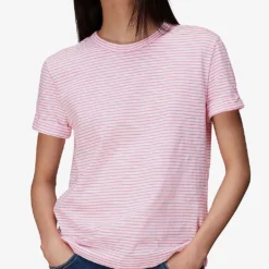 Whistles Emily Striped Cotton-jersey T-shirt -Outlet Pique Style Store R03932924 MULTICOLOURED ALT02