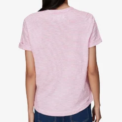 Whistles Emily Striped Cotton-jersey T-shirt -Outlet Pique Style Store R03932924 MULTICOLOURED ALT03