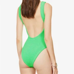 Nile Square-neck Swimsuit -Outlet Pique Style Store R03933204 LIME ALT03