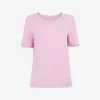 Whistles Rosa Double-trim Cotton-jersey T-shirt