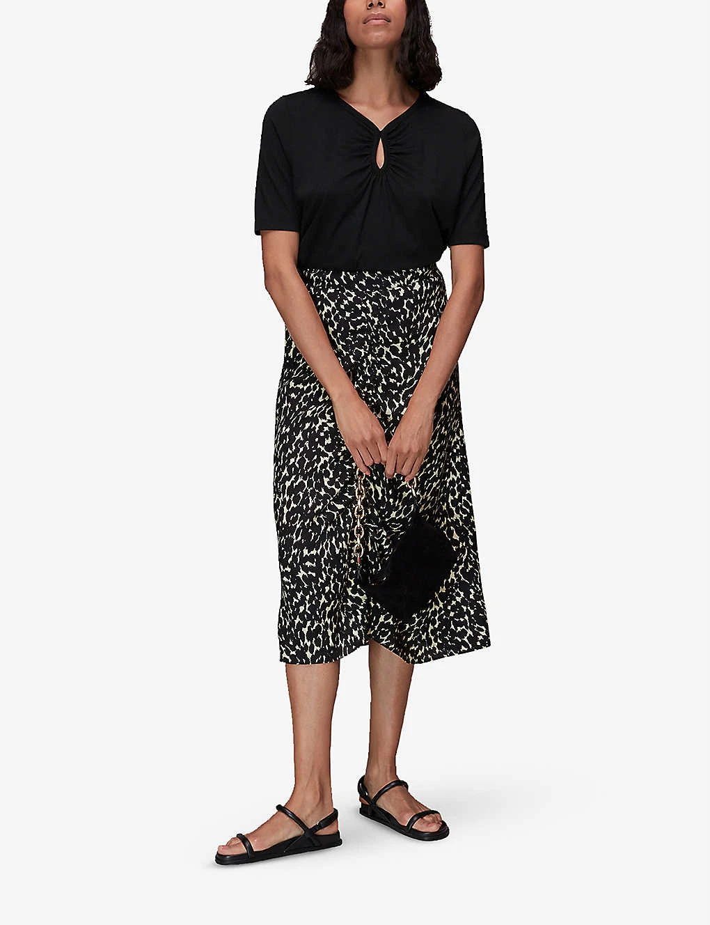 Whistles Kirby Keyhole-detail Jersey T-shirt 2 Whistles Kirby Keyhole-detail Jersey T-shirt - Image 2