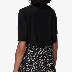 Whistles Kirby Keyhole-detail Jersey T-shirt 8 Whistles Kirby Keyhole-detail Jersey T-shirt -Outlet Pique Style Store R03939564 BLACK ALT03