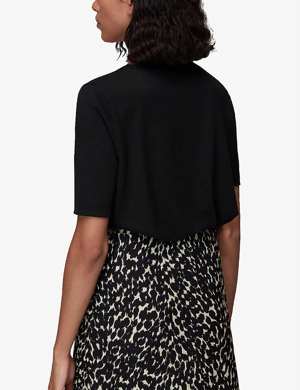 Whistles Kirby Keyhole-detail Jersey T-shirt 4 Whistles Kirby Keyhole-detail Jersey T-shirt - Image 4