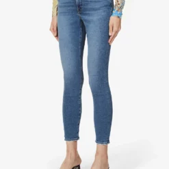 GOOD AMERICAN Good Legs Cropped Slim-leg Mid-rise Stretch-denim Jeans -Outlet Pique Style Store R03939749 INDIGO149 ALT02