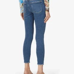 GOOD AMERICAN Good Legs Cropped Slim-leg Mid-rise Stretch-denim Jeans -Outlet Pique Style Store R03939749 INDIGO149 ALT03