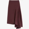 Ted Baker Terra Asymmetric-hem Stretch-woven Maxi Skirt
