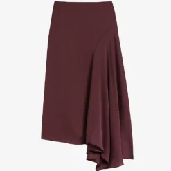 Ted Baker Terra Asymmetric-hem Stretch-woven Maxi Skirt