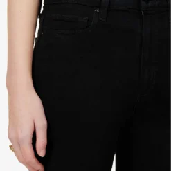 Paige Leenah Ankle Straight-leg Mid-rise Stretch-denim Jeans -Outlet Pique Style Store R03941982 BLACKSHADOW ALT04